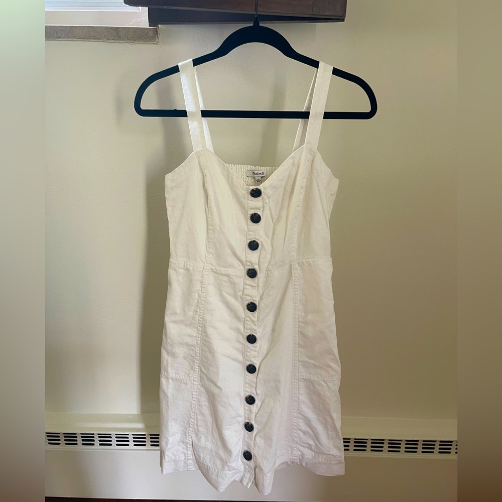 Madewell white linen dress